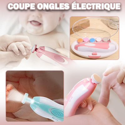 Petit Soin Ongles™|Kit Coupe-Ongles Bébé Électrique